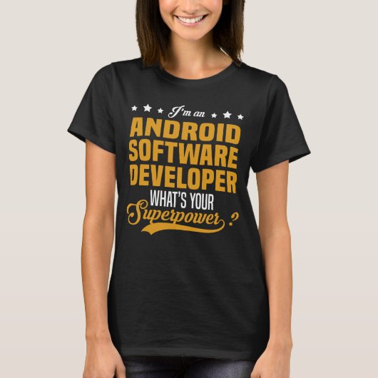 T-shirt Développeur logiciel Android (Devant)