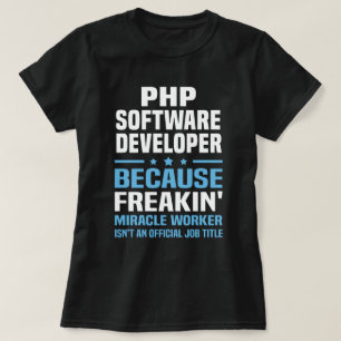 T-shirt Développeur logiciel PHP