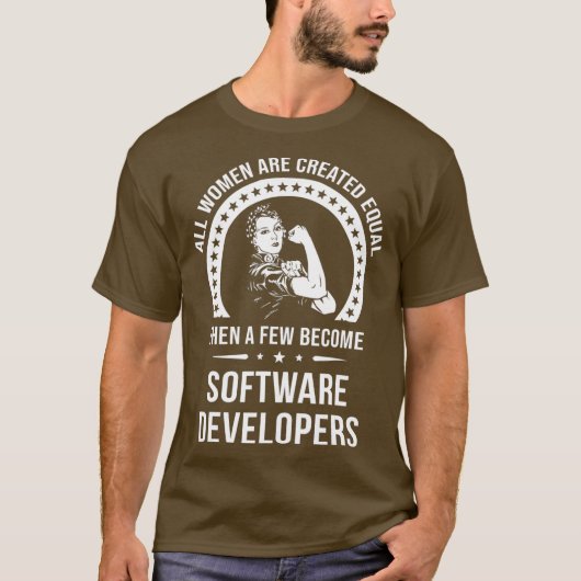 T-shirt Développeur logiciel pour femmes (Devant)