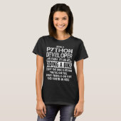 T-shirt Développeur Python (Devant entier)