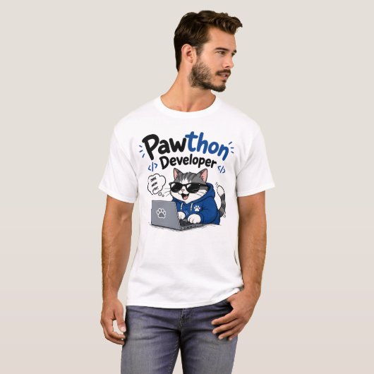 T-shirt Développeur Python (Devant entier)