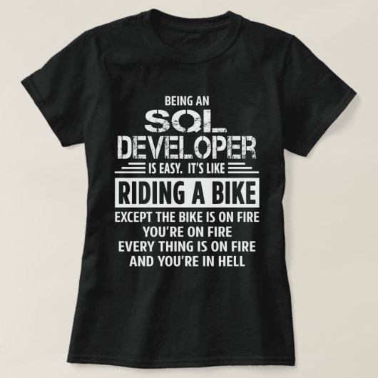T-shirt Développeur SQL (Design devant)