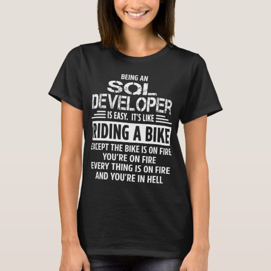 T-shirt Développeur SQL (Devant)