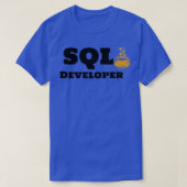 T-shirt Développeur SQL et café (Design devant)
