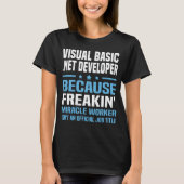 T-shirt Développeur Visual Basic .NET (Devant)