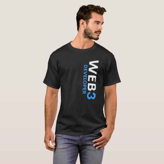 T-shirt Développeur Web3 Décentralisé Cryptomonnaie Web3 0 (Devant entier)