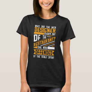 T-shirt Développeur Web codant des sites Web informatiques