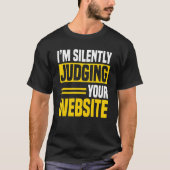 T-shirt Développeur Web Codeur Ordinateur Site Web Program (Devant)