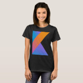 T-shirt Développeur Web du code Kotlin Développeur frontal (Devant entier)