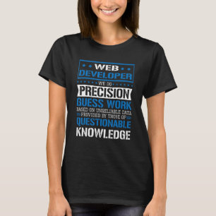 T-shirt Développeur Web Nous faisons du travail de déducti