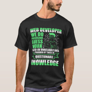 T-shirt Développeur Web Nous faisons un travail de devinet