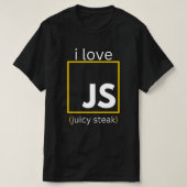 T-shirt développeur web programmation amusante JavaScript (Design devant)