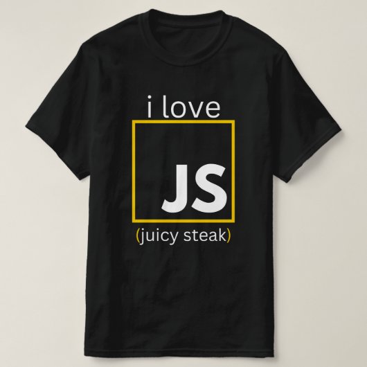 T-shirt développeur web programmation amusante JavaScript (Design devant)
