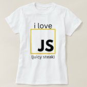 T-shirt développeur web programmation amusante JavaScript (Design devant)