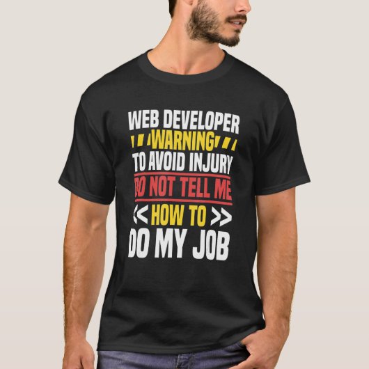 T-shirt Développeur Web Programmeur de site Web Codeur Inf (Devant)