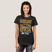 T-shirt Développeur Web senior (Devant entier)