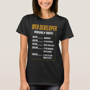 T-shirt Développeurs Web de paiement dire développeur Web
