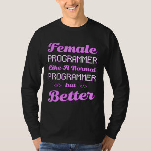T-shirt Développeuse femme codeuse ingénieure logicielle P