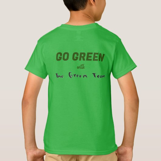 T-shirt Devenez écolo avec l'équipe verte ! (Dos)