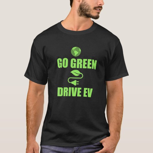 T-shirt Devenez écolo pour hommes - DRIVE EV (Devant)