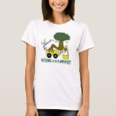T-shirt Devenez écolo. Réduire, réutiliser, recycler. Forê (Devant)