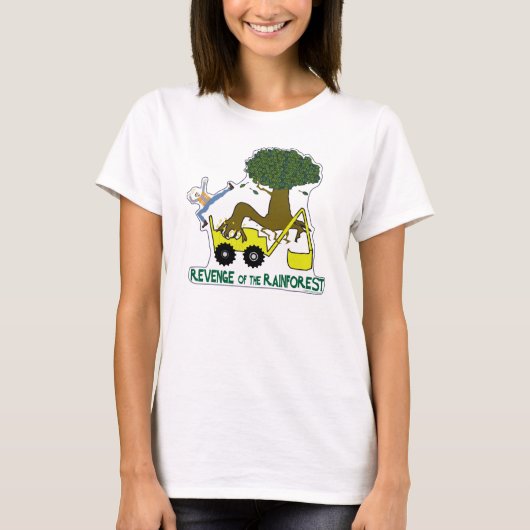 T-shirt Devenez écolo. Réduire, réutiliser, recycler. Forê (Devant)