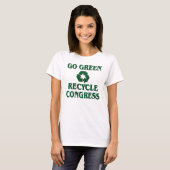 T-shirt Devenez écolo - réutilisez le congrès (Devant entier)