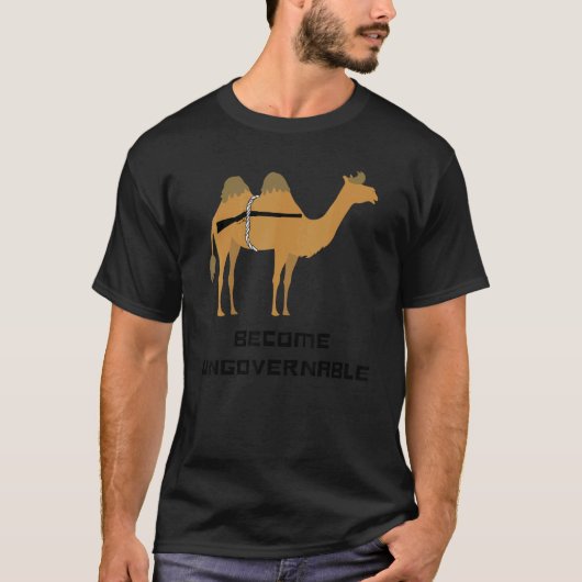T-shirt Devenez un mème de chameau tactique ingouvernable (Devant)