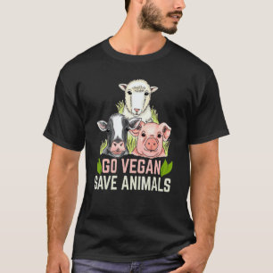 T-shirt Devenez Végétalien Sauvez Les Animaux