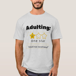 T-shirt Devenir adulte : Déconseillé
