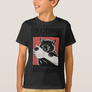 T-shirt Devenir ingouvernable - Black Cat Mâle de morsure