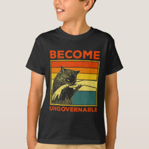 T-shirt Devenir ingouvernable - Black Cat Mâle de morsure