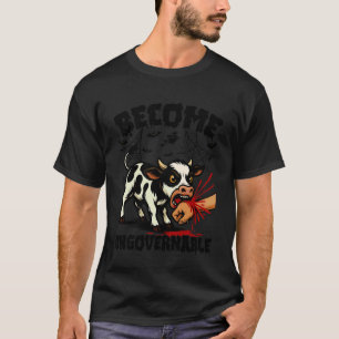 T-shirt Devenir Ingouvernable Drôle de Vache de Halloween