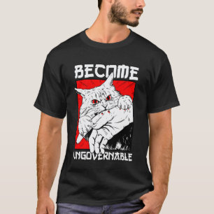 T-shirt Devenir Ingouvernable Morsure de Chat Noir Humour