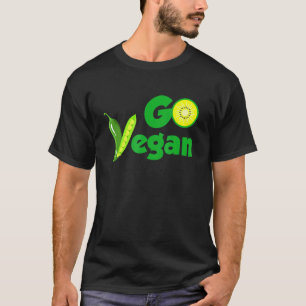 T-shirt Devenir végétalien haricot kiwi végétarien
