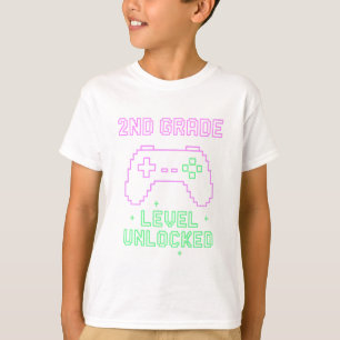 T-shirt déverrouillé de 2e année - Neon Gamer Arca