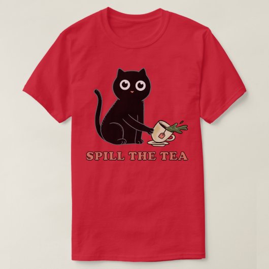 T-shirt Déverser le thé (Design devant)