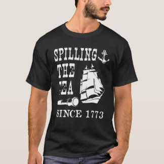 T-shirt Déverser Le Thé Depuis 1773 Histoire Américaine