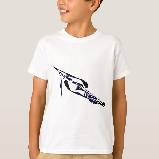 T-shirt DéviationTemps Dimensionnelle Bleue (Devant)