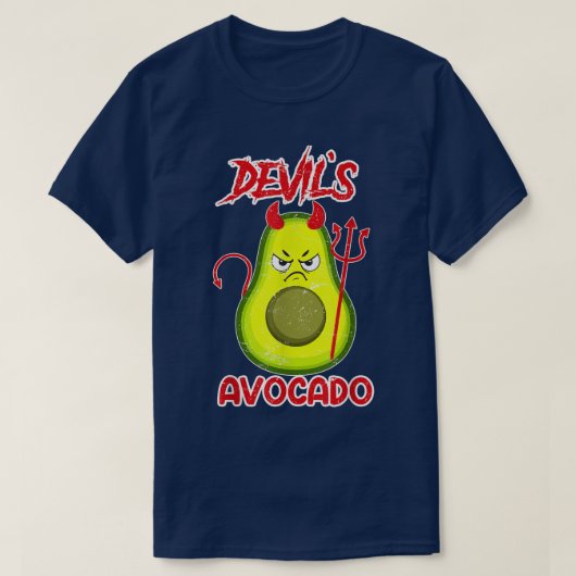 T-shirt Devil Avocado Devil Satan (Design devant)