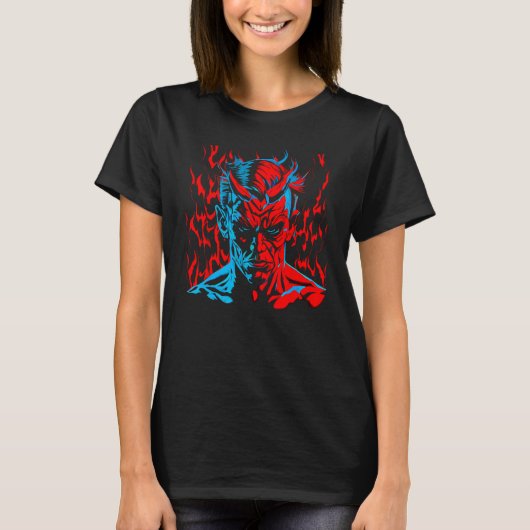 T-shirt Devil Demon Belphegor (Devant)