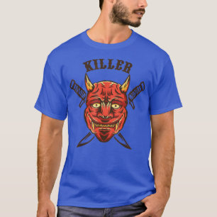T-shirt Devil Demon Oni Tueur Japanesse Samurai Katana (
