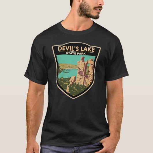 T-shirt Devil's Lake State Park Porte du Wisconsin Devils (Devant)