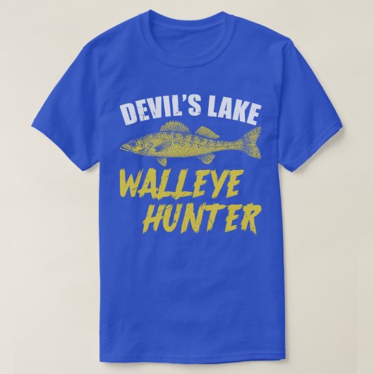 T-shirt Devils Lake Walleye Hunter (Design devant)