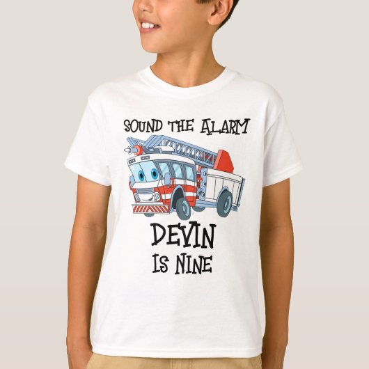 T-shirt Devin a neuf ans (Devant)