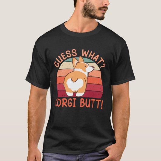 T-shirt Devine Quel Cul De Corgi ! (Devant)