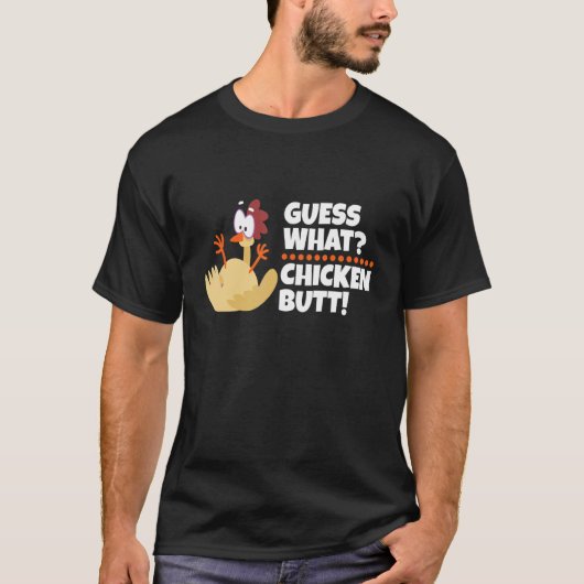 T-shirt Devine quoi cul de poulet (Devant)