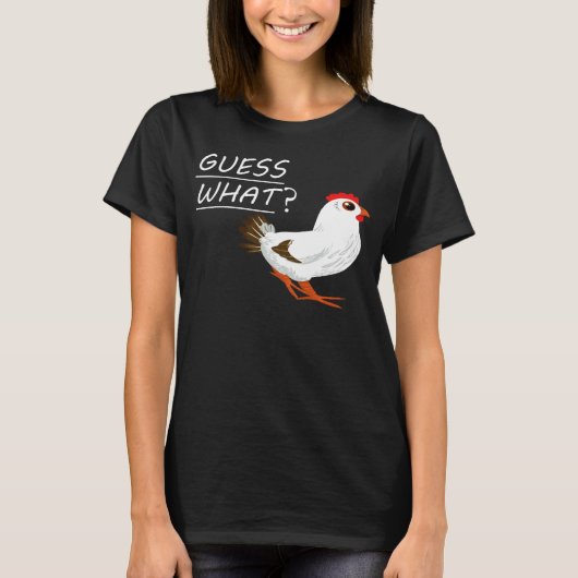 T-shirt Devine quoi cul de poulet poulet (Devant)