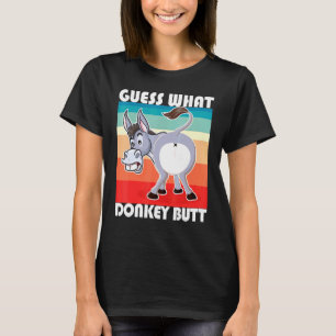 T-shirt Devinette Drôle Quel Cul D'âne Pour Âne Et Cheval
