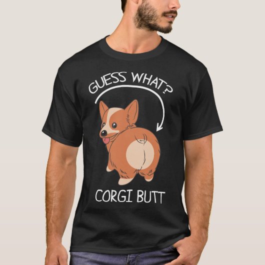 T-shirt Devinez ce Corgi Butt (Devant)